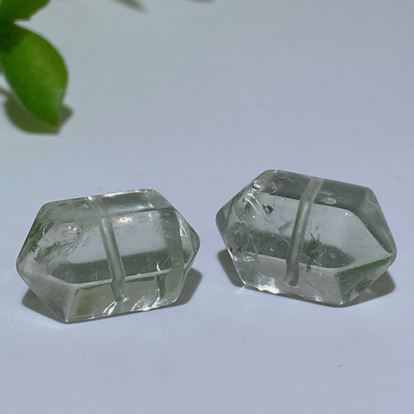 18mm Drilled Citirne Green Quartz DT Point Pendant Bulk Wholesale