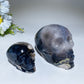 2.4"-3.5" Volcanic Agate UV Reactive Skull Carving Crystal Healing Bulk Wholesale