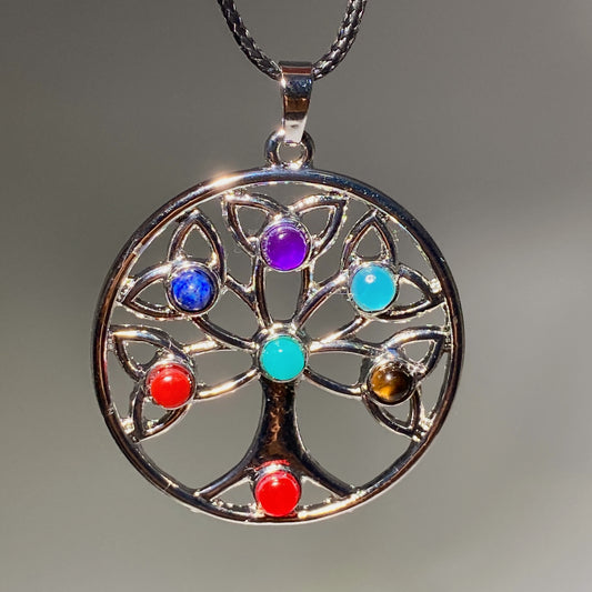 1.5“ Chakra Life Tree Flower Pendant Crystal Healing Bulk Wholesale