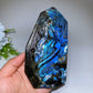 14.5cm Unique Labradorite Mermaid Carving Free Form Crystal Healing Bulk Wholesale