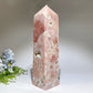 27cm Unique Druzy Cotton Candy Agate Tower Crystal Healing Bulk Wholesale