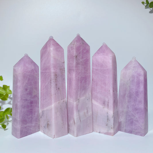 2.5"-5.5" UV Reavtive Kunzite Tower Crystal Healing Bulk Wholesale