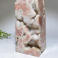 27cm Unique Druzy Cotton Candy Agate Tower Crystal Healing Bulk Wholesale