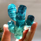 3.2" Fluorite Cactus Carving Crystal Healing Bulk Wholesale