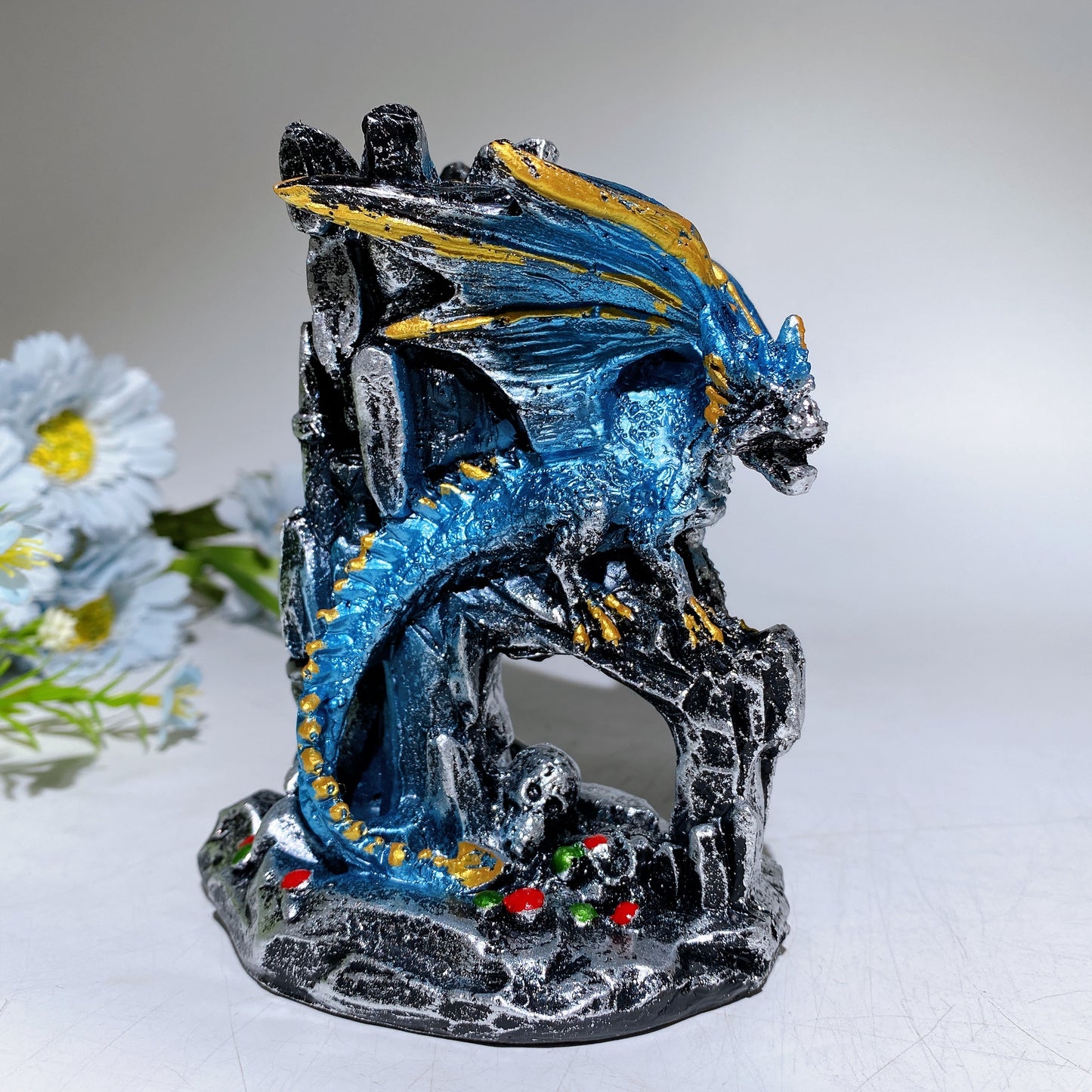 13cm Resin Dragon Stand Crystal Healing Bulk Wholesale