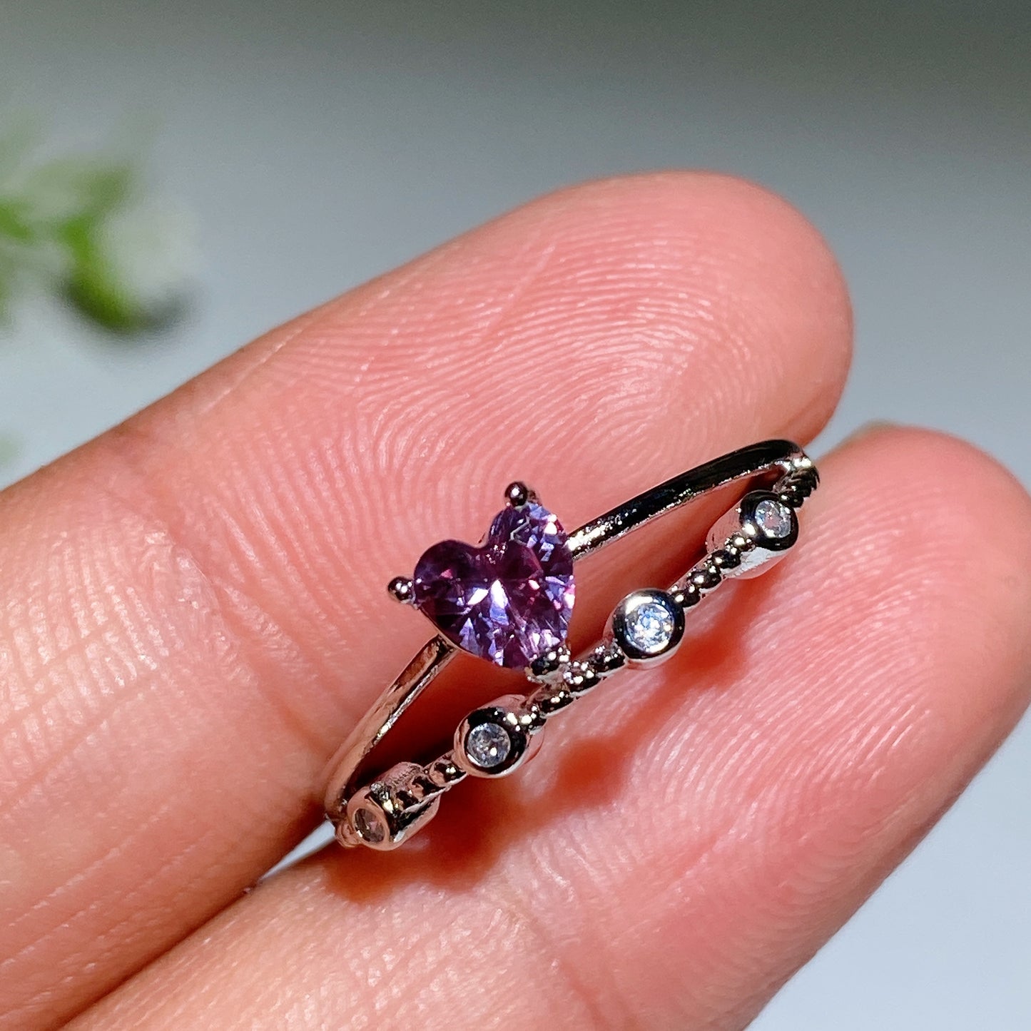 White Cooper Alexanderite Ring Crystal Healing Bulk Wholesale