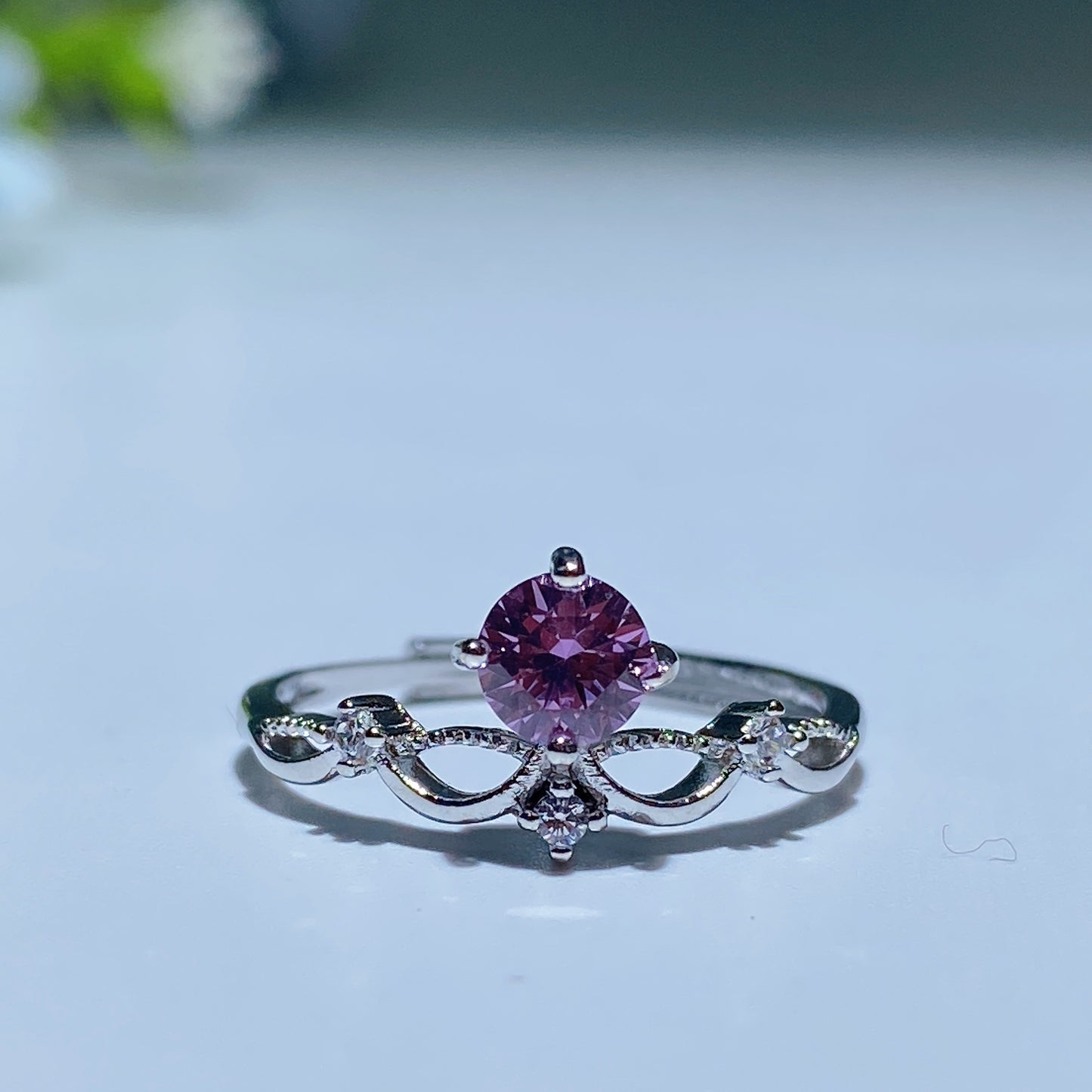 White Cooper Alexanderite Ring Crystal Healing Bulk Wholesale