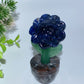 Mixed Crystal Sun Flower with Yooperlite Pot Bonsai Carvings Bulk Wholesale