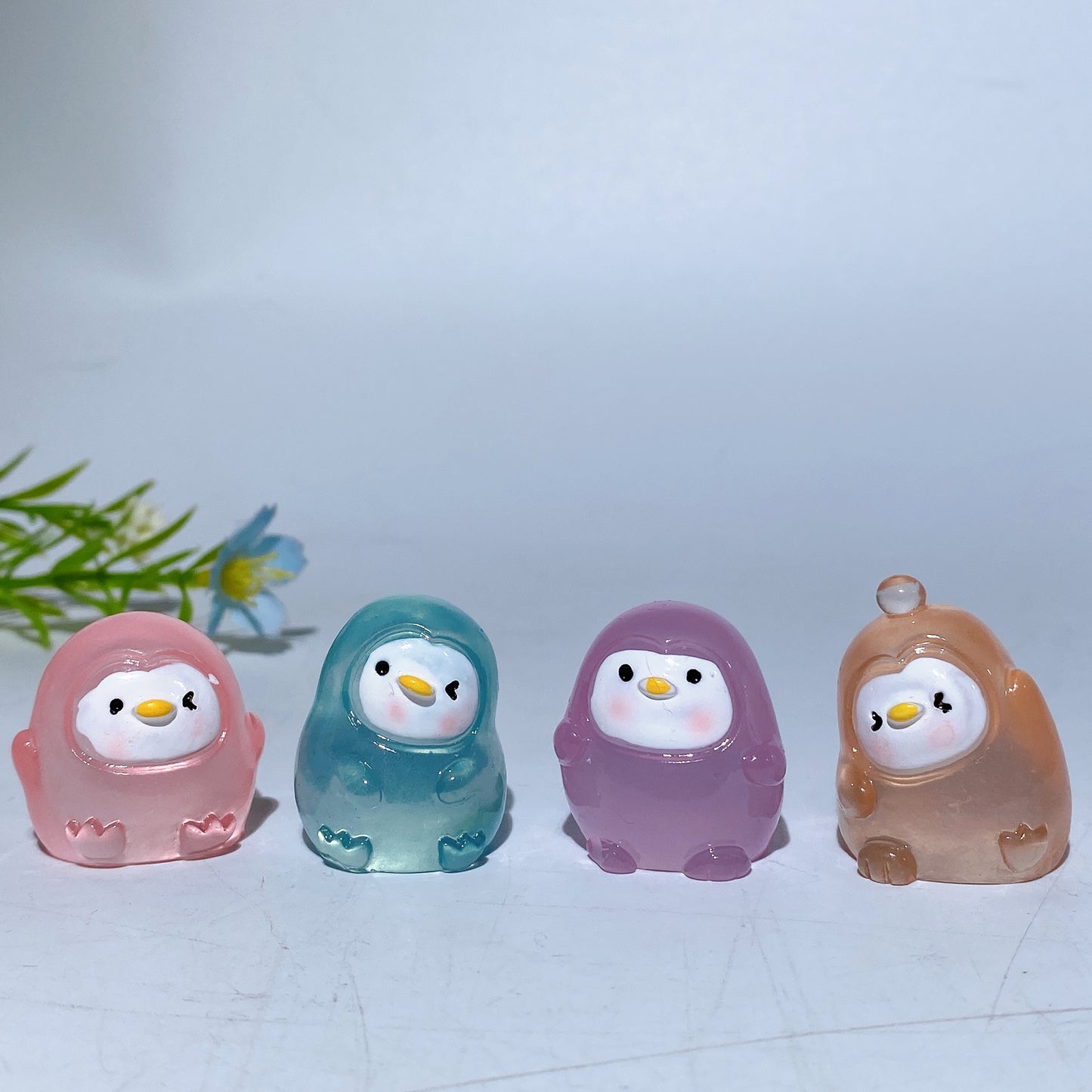 1.1" Luminous Penguin Carving Crystal Healing Bulk Wholesale