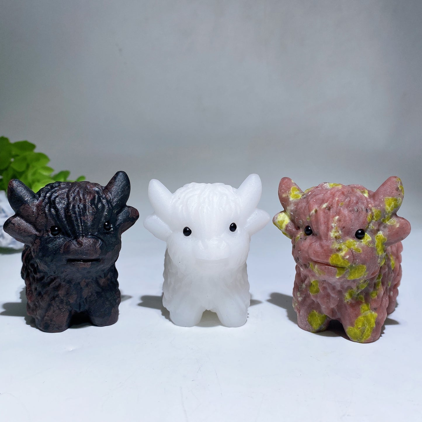 3.2" Crystal Cattle Carving Crystal Healing Bulk Wholesale