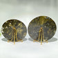 16.5cm-20cm Green Mica Round Slab with Stand Bulk Wholesale