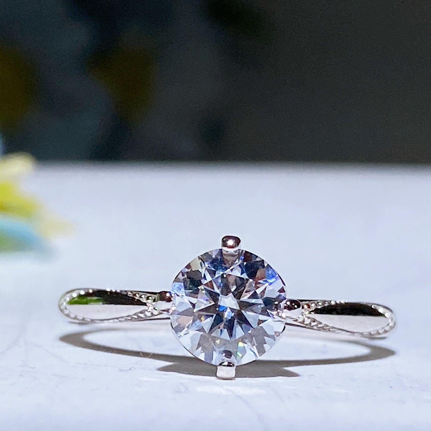 Moissanite Ring Fixed Size Crystal Healing Bulk Wholesale