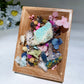 Crystal Scenery in Wooden Photo Frame with Scent Crystal Healing Bulk Wholesale