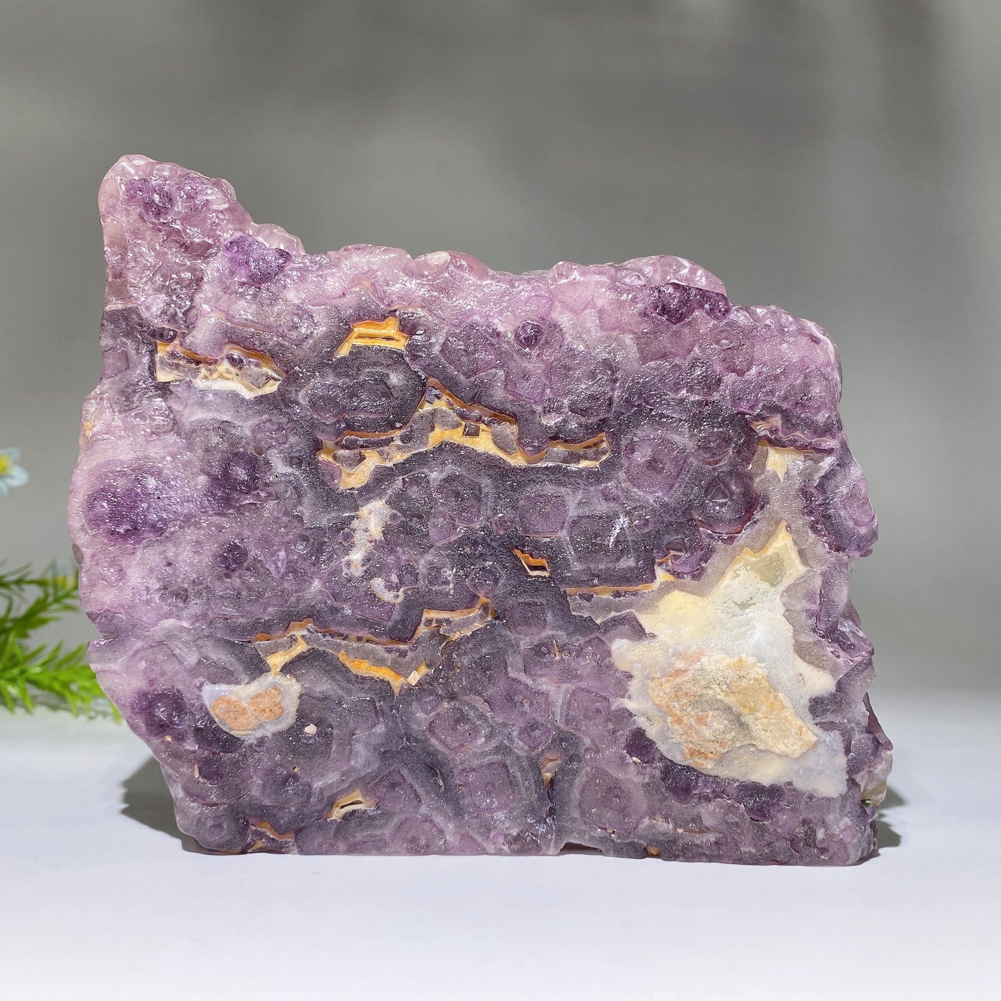 18cm Unique Fluorite Nine-tails Fox Carving Crystal Healing Bulk Wholesale