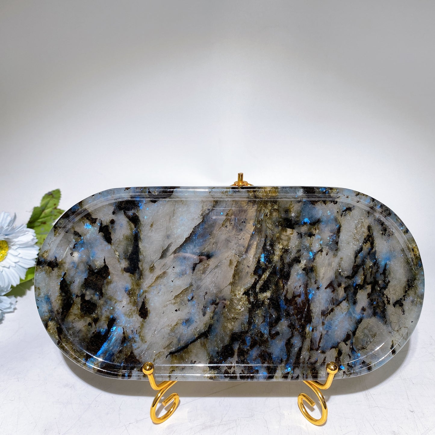 Labradorite Astrophyllite Plate Carving Crystal Healing Bulk Wholesale