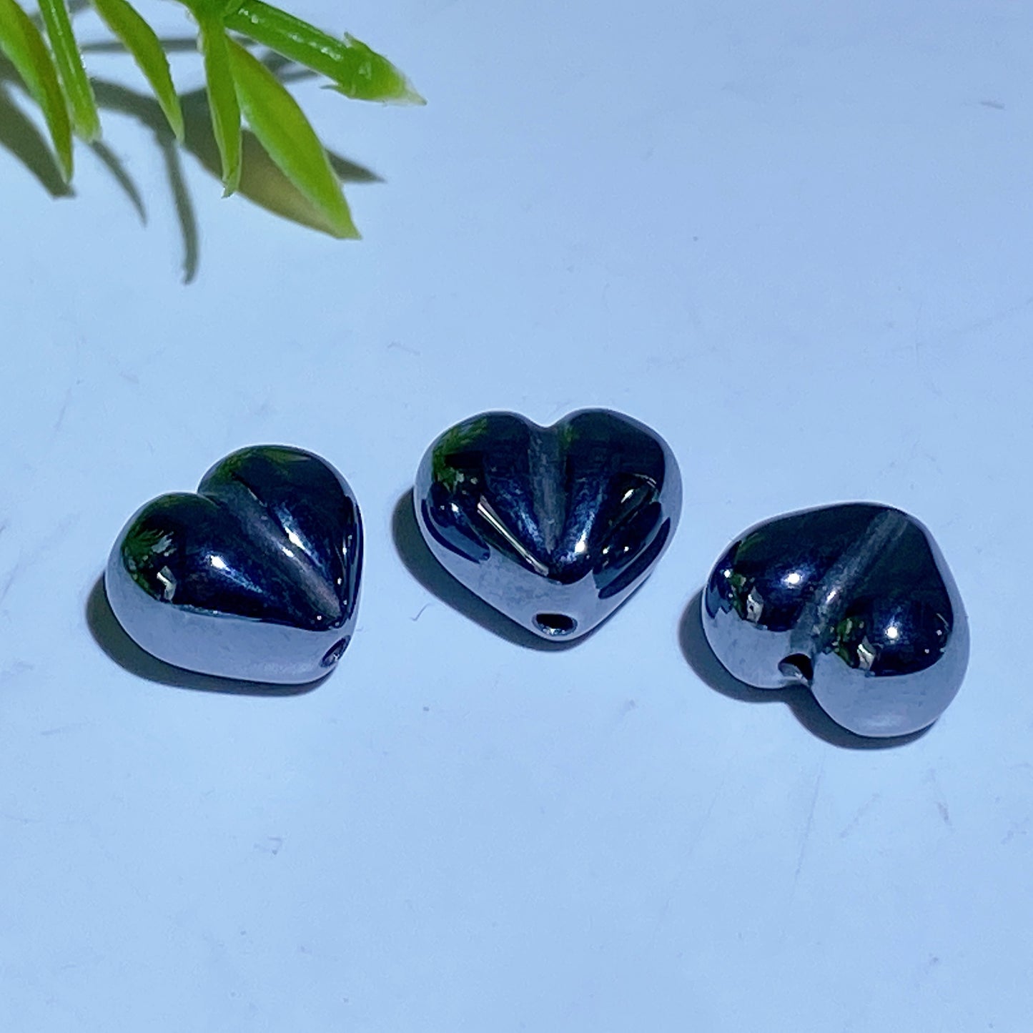 1 pc Drilled Terahertz for Pendant DIY Crystal Healing Bulk Wholesale