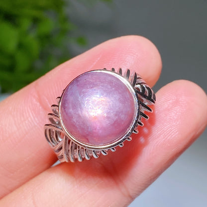 White Cooper Crystal Men Ring Crystal Healing Bulk Wholesale