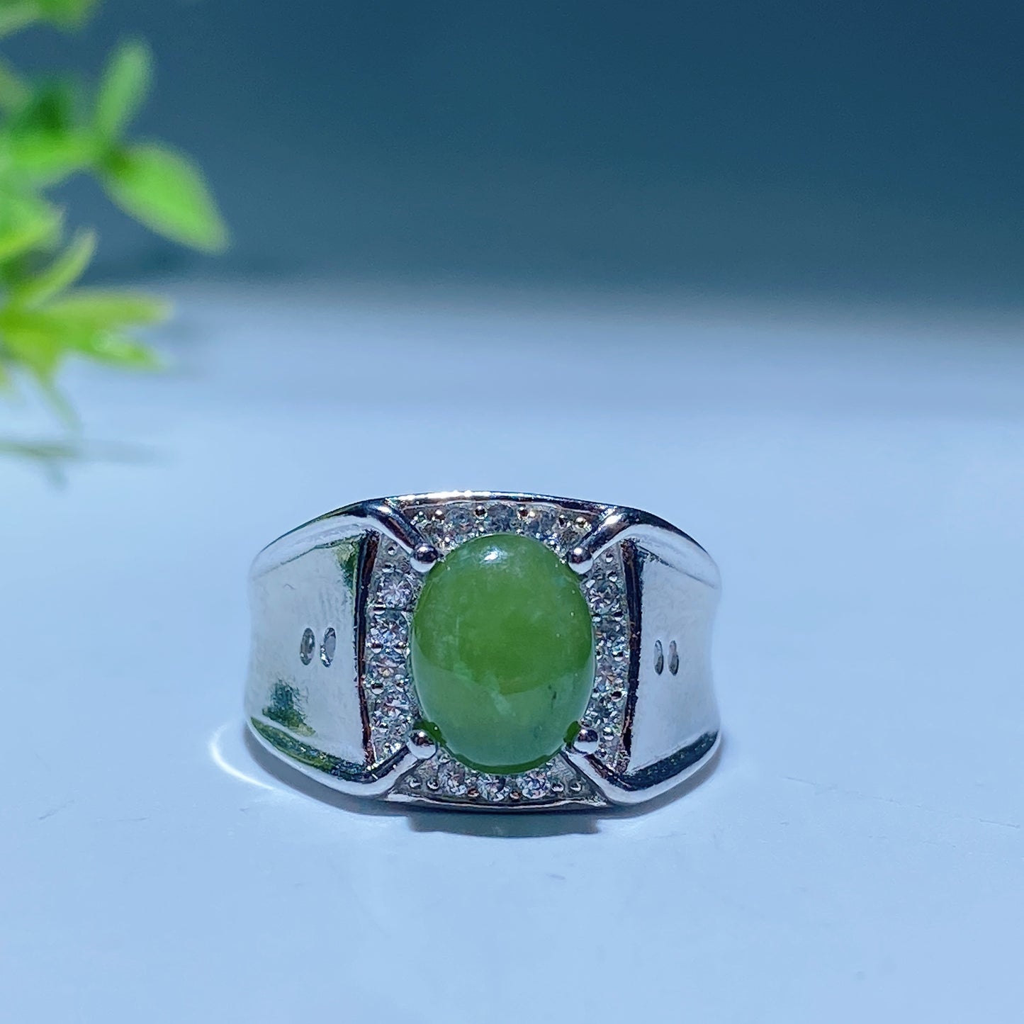 White Cooper Crystal Men Ring Crystal Healing Bulk Wholesale