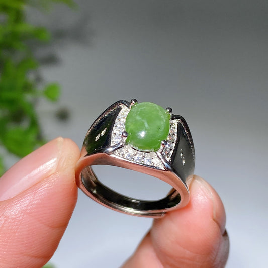 White Cooper Crystal Men Ring Crystal Healing Bulk Wholesale