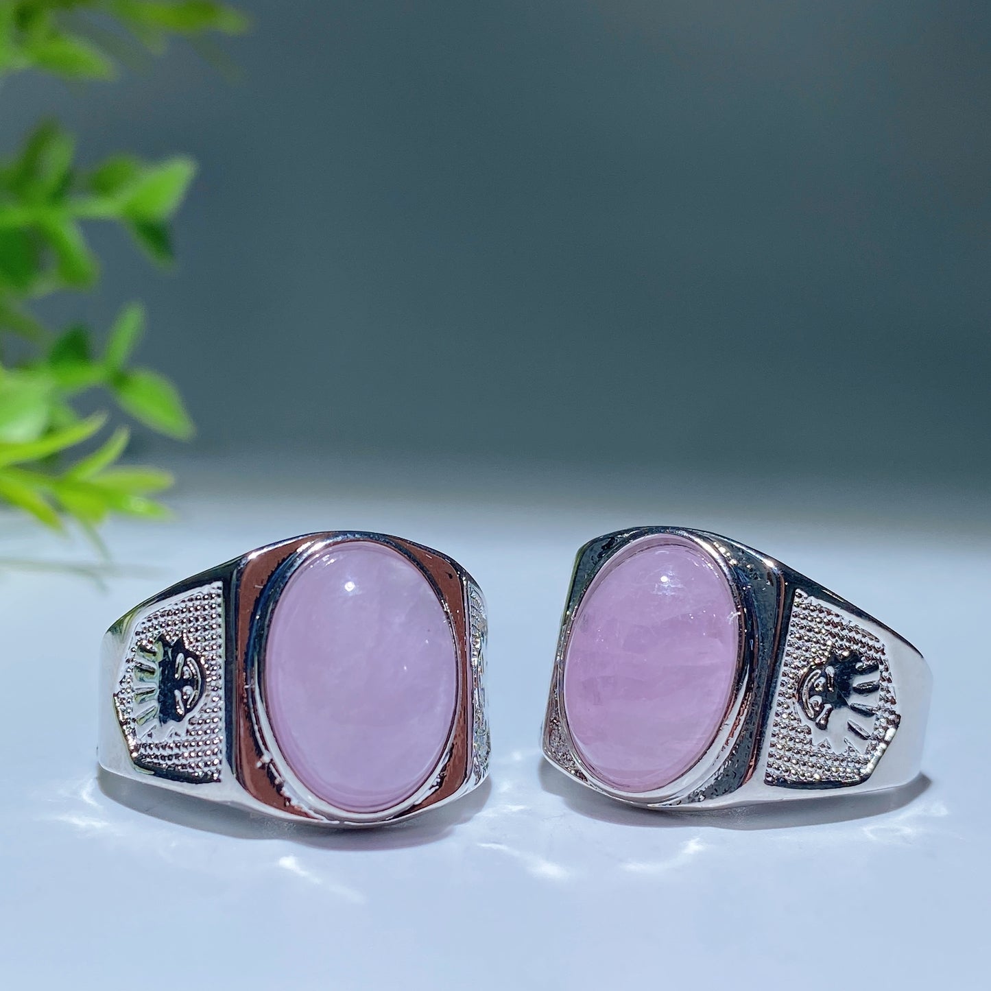 White Cooper Crystal Men Ring Crystal Healing Bulk Wholesale