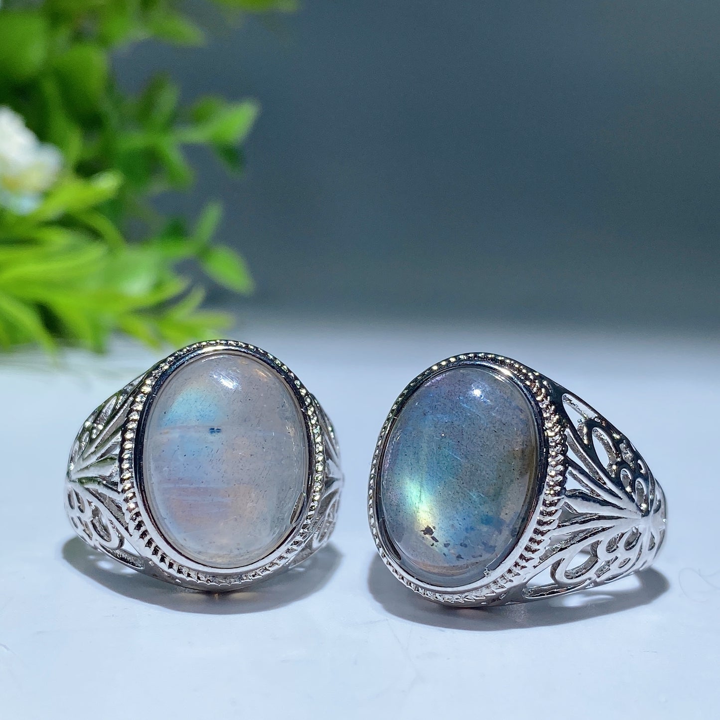 White Cooper Crystal Men Ring Crystal Healing Bulk Wholesale