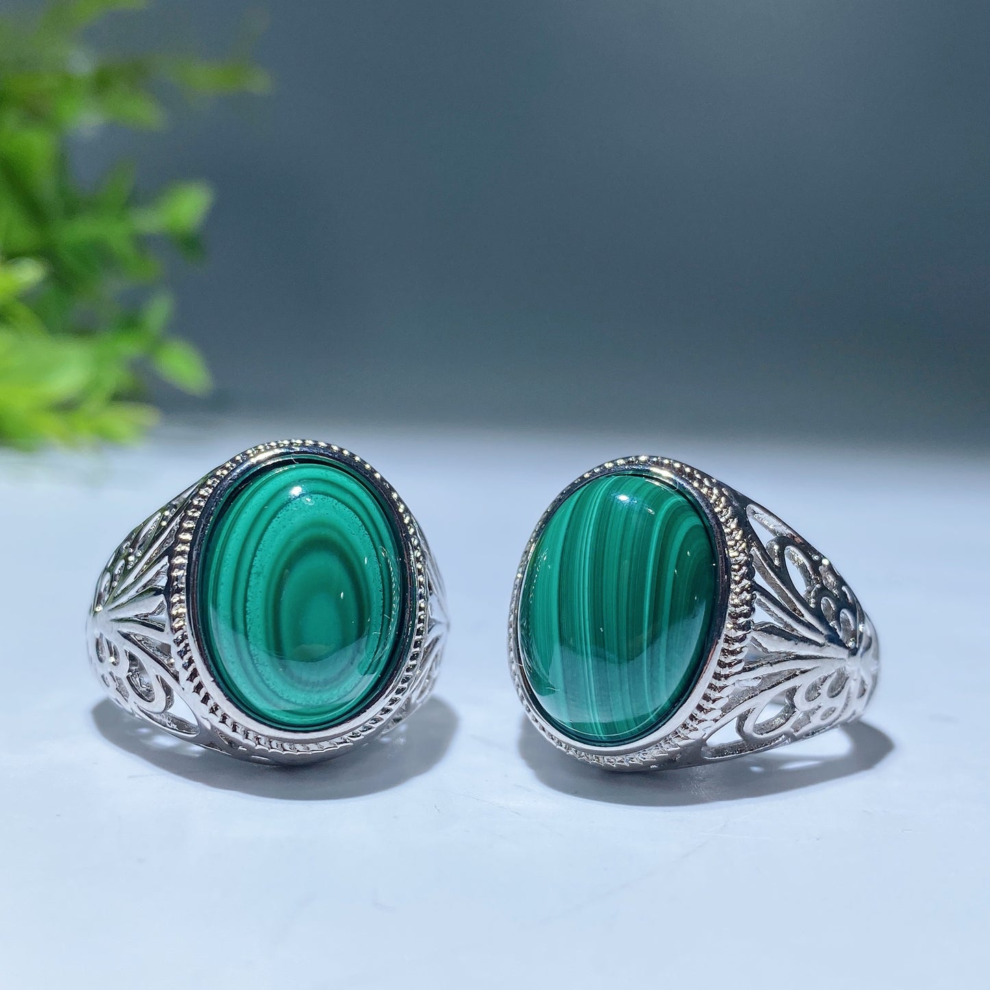 White Cooper Crystal Men Ring Crystal Healing Bulk Wholesale