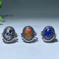 White Cooper Crystal Poison Ring Crystal Healing Bulk Wholesale
