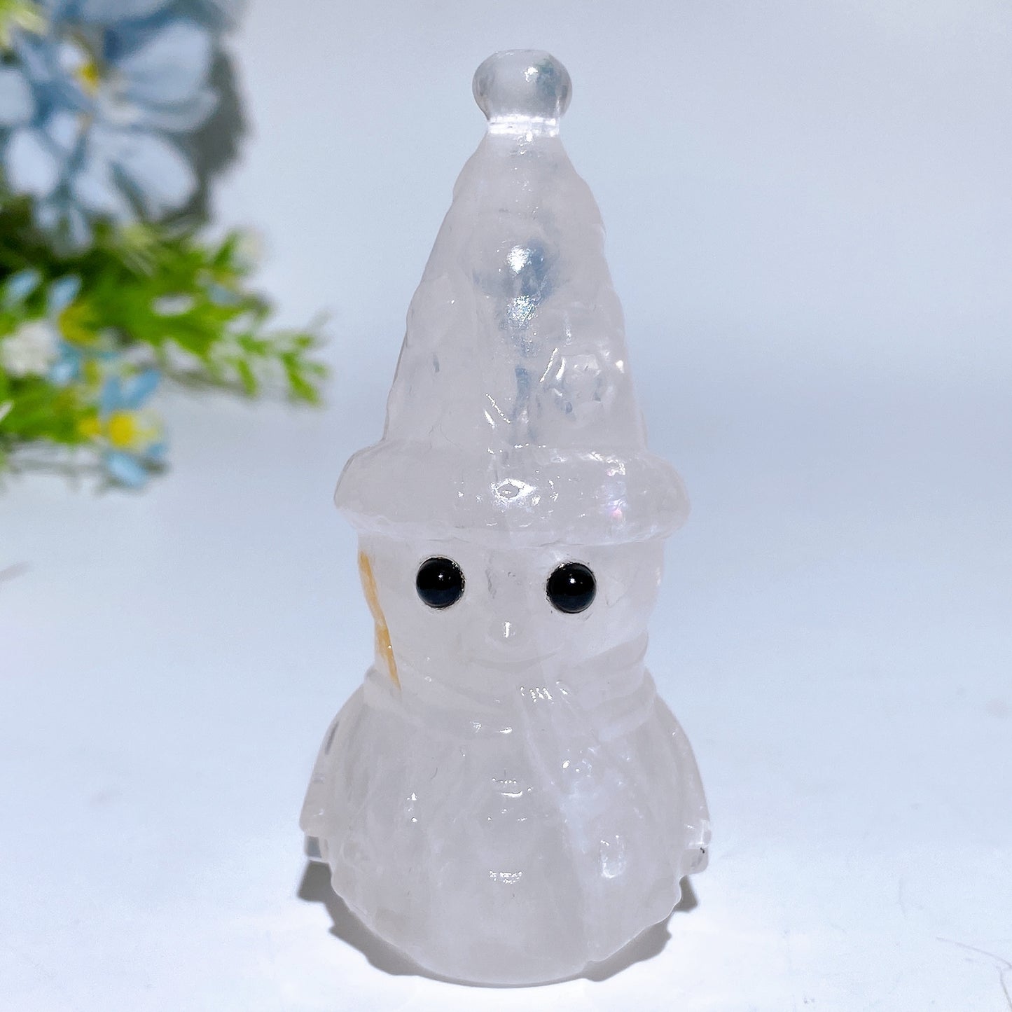 3.1" Crystal Snowman Carving Crystal Healing Bulk Wholesale
