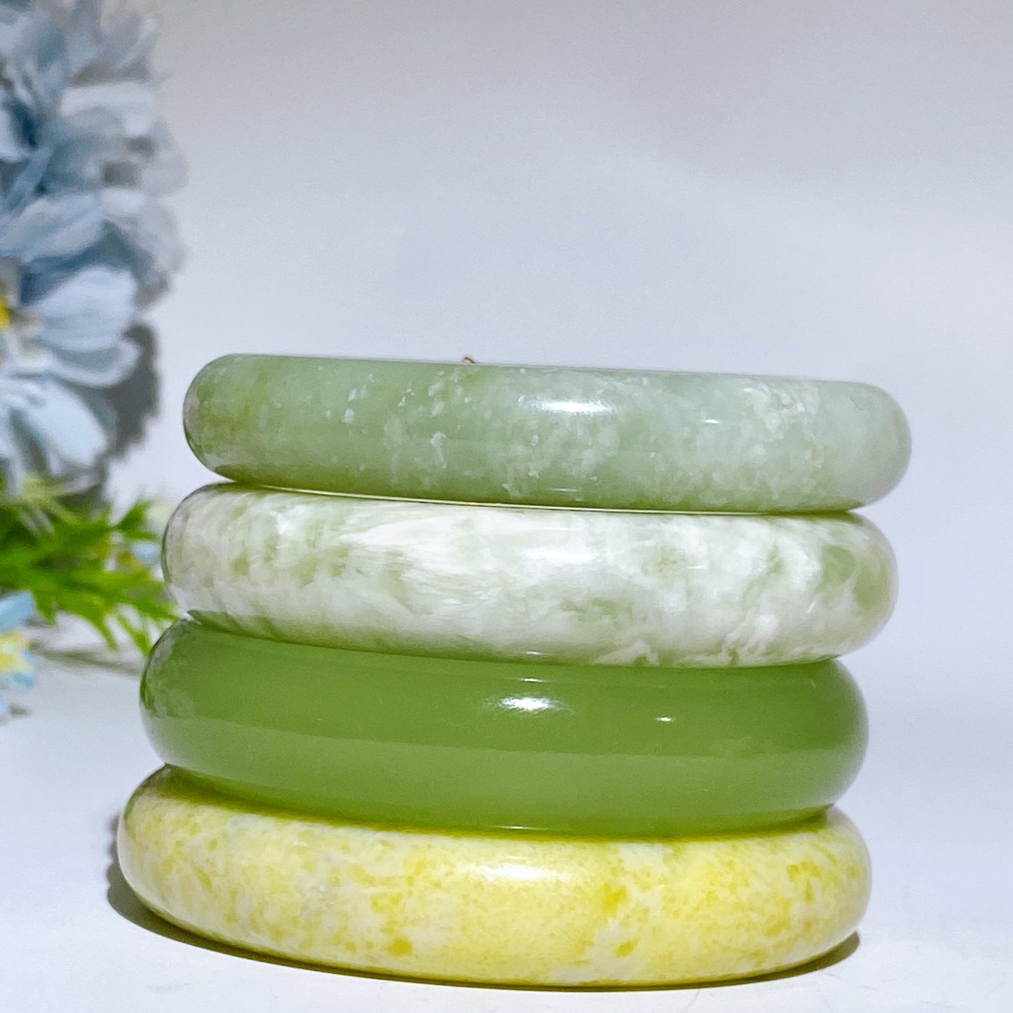 2.28"-2.38" Serpentine Jade Bangle Crystal Healing Bulk Wholesale