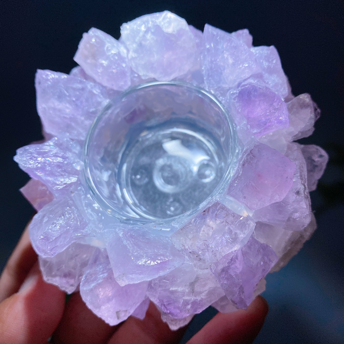3.6" Crystal Candle Holder Crystal Healing Bulk Wholesale