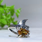 S925 Silver Crystal Ring Crystal Healing Bulk Wholesale