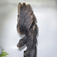 54cm Large Unqiue Smoky Quartz Eagle Carving with Wooden Stand Crystal Healing Bulk Wholesale