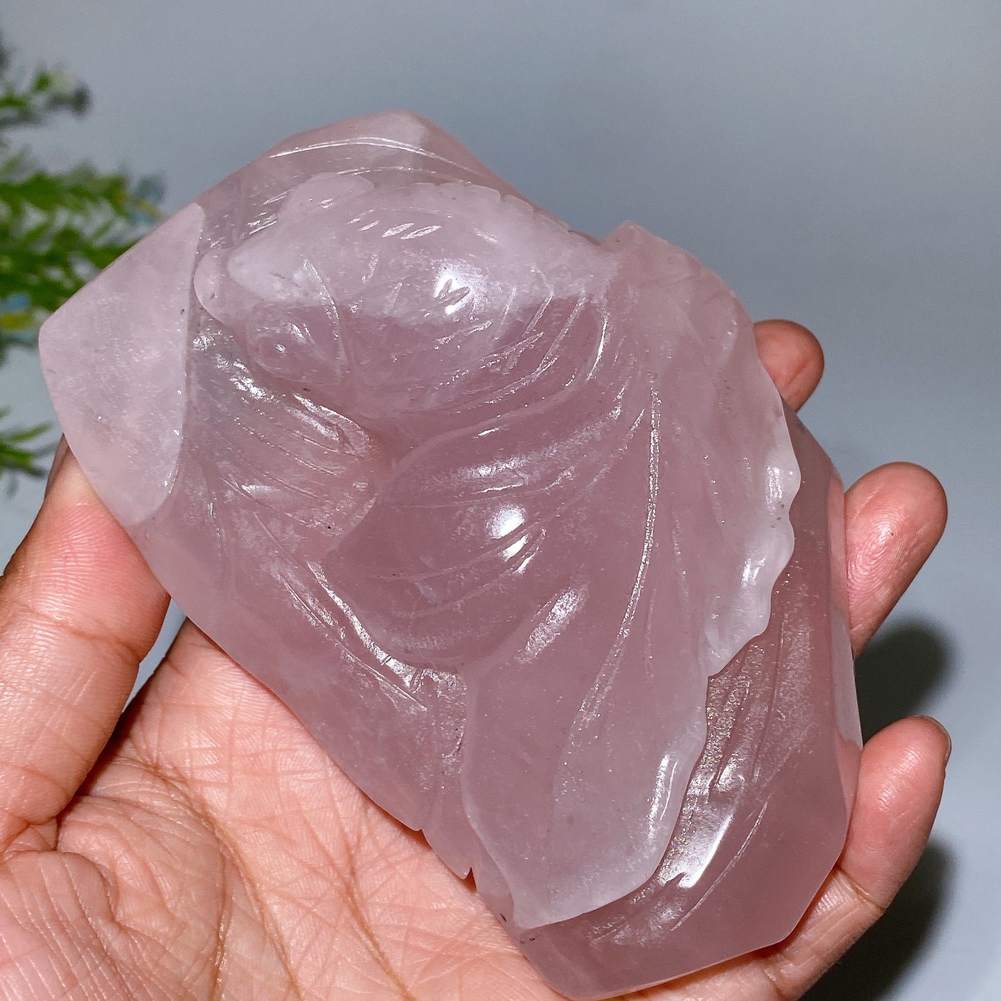 Unique Rose Quartz Carving Crystal Healing Bulk Wholesale
