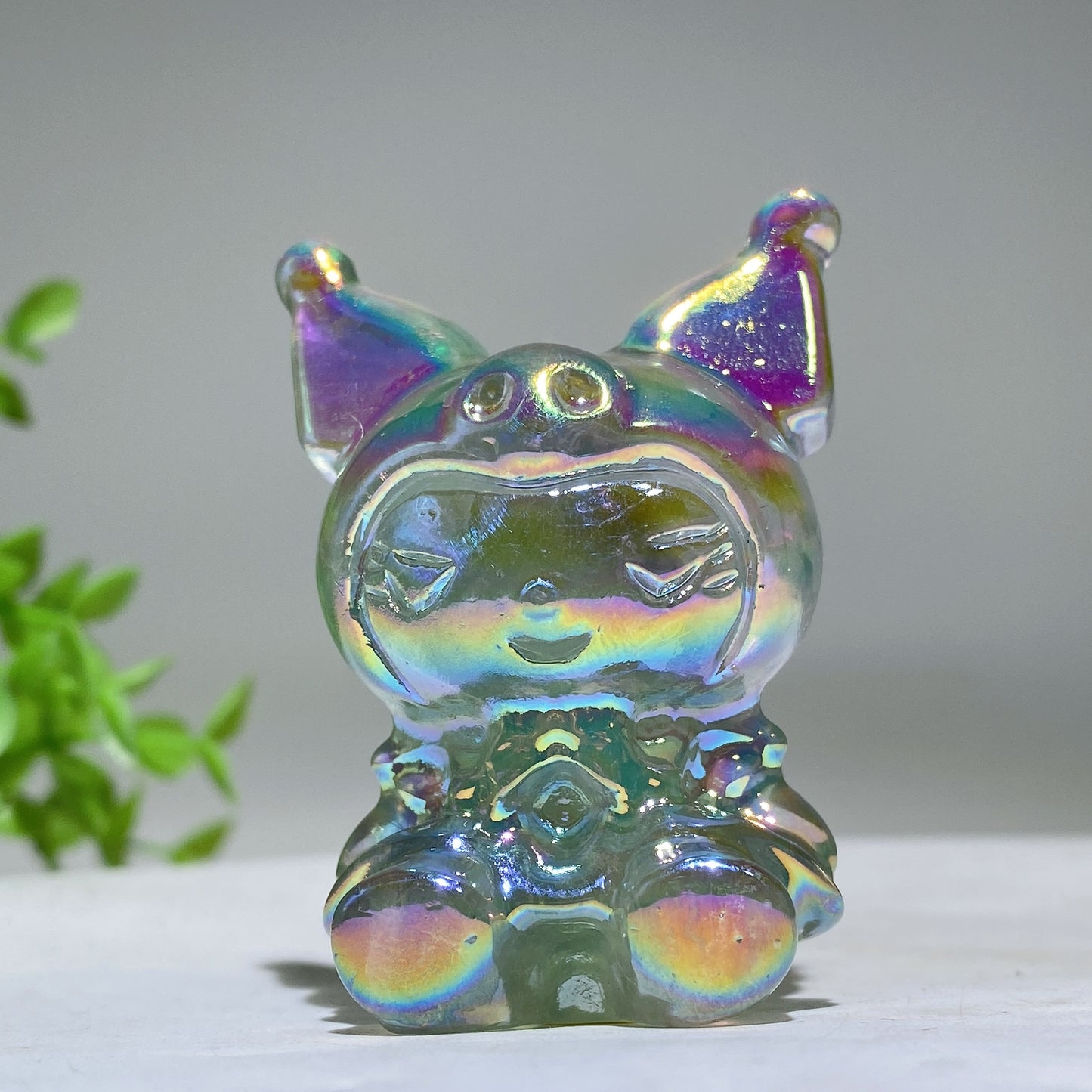 2.3" Aura Crystal Kuromi Carving Crystal Healing Bulk Wholesale