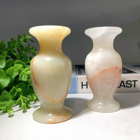 4.5" Afghan Jade Vase Carvings Bulk Wholesale
