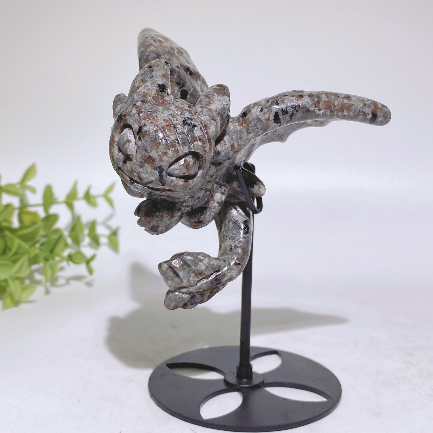 UV Reactive Yooperlite Toothless Carving with Stand Crystal Healing Bulk Wholesale
