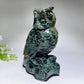 18cm Large Unique Kambaba Owl Carving Crystal Healing Bulk Wholesale