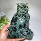 18cm Large Unique Kambaba Owl Carving Crystal Healing Bulk Wholesale