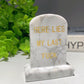 2.7" Mixed Crystal Tombstone Carvings Bulk Wholesale