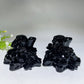 3.0" Black Obsidian Skulls Carving Crystal Healing Bulk Wholesale