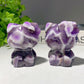 2.25" Dream Amethyst Hello Kitty Carvings Crystal Healing Bulk Wholesale