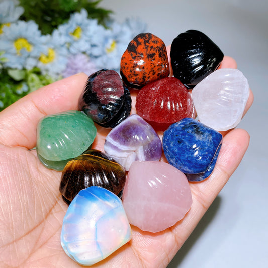 1.1" Crystal Shell Carving Crystal Healing Bulk Wholesale