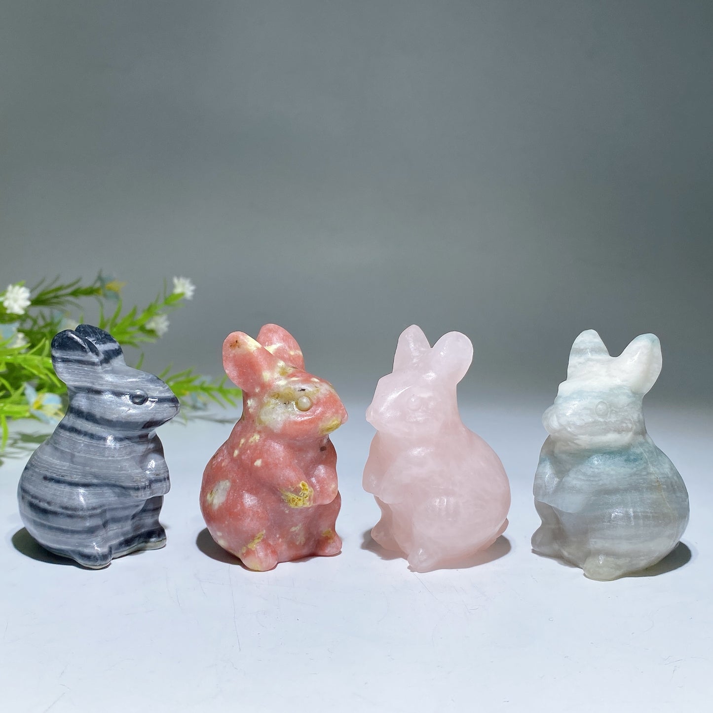 2.3" Crystal Rabbit Carving Crystal Healing Bulk Wholesale