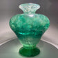 7.5" Green Fluorite with Rainbow Vase Carvings Bulk Wholesale