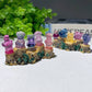 2.5" Mini Fluorite Carvings with Resin Base Free Form Crystal Healing Bulk Wholesale