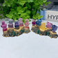 2.5" Mini Fluorite Carvings with Resin Base Free Form Crystal Healing Bulk Wholesale