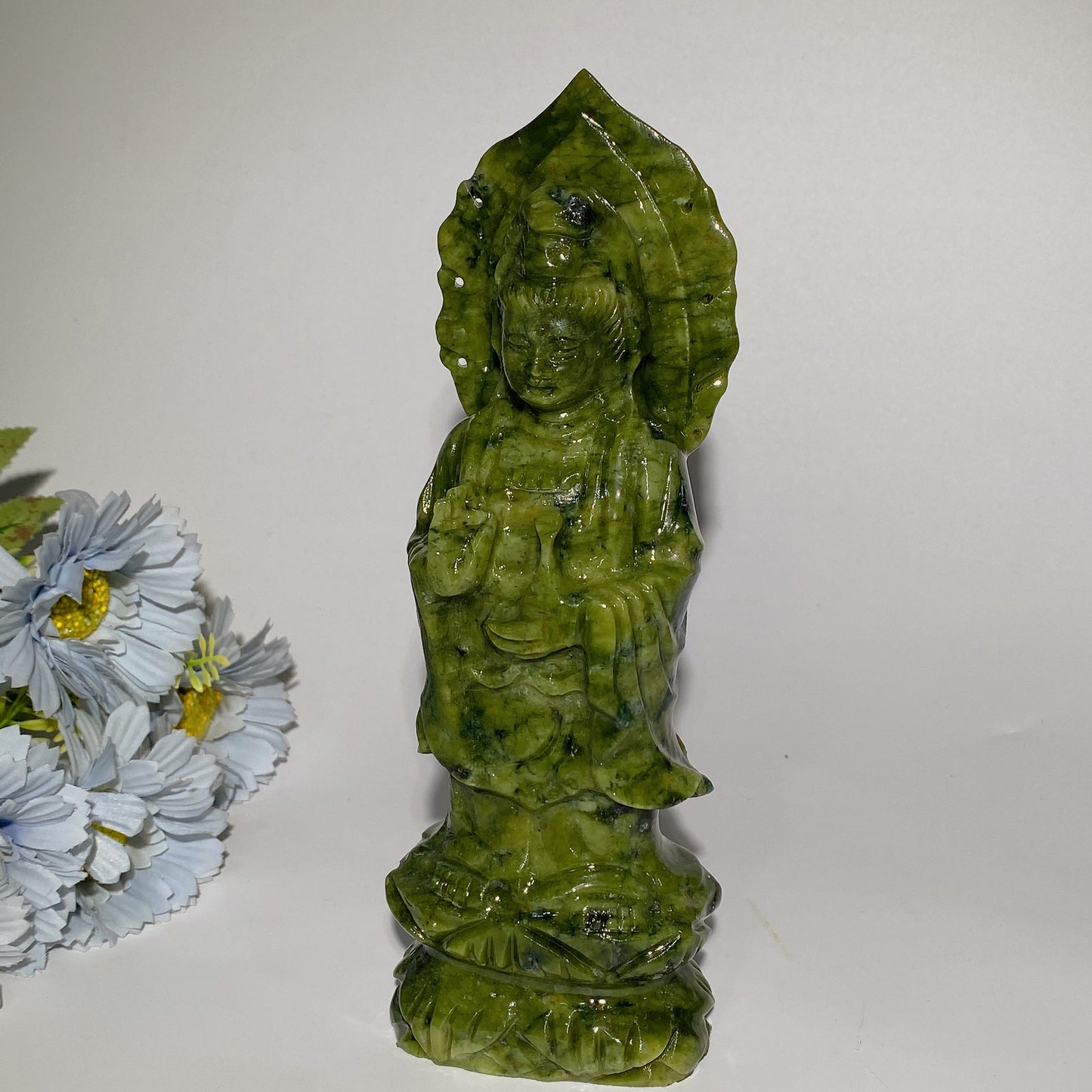 15-35cm Jade Guanyin Carvings Bulk Wholesale