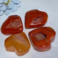 1.2"-3.0" Druzy Carnelian Heart Carvings Crystal Healing Bulk Wholesale