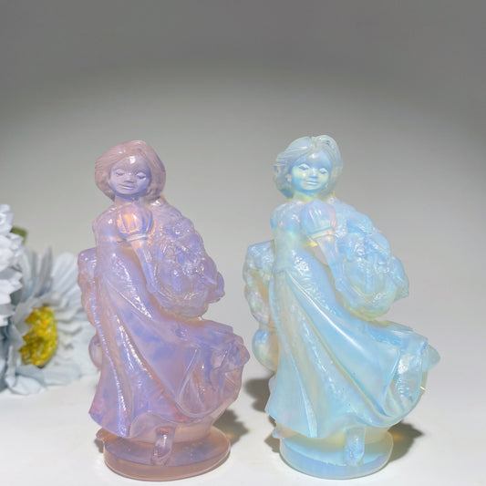 3.3" Opalite Rapunzel Carvings Bulk Wholesale