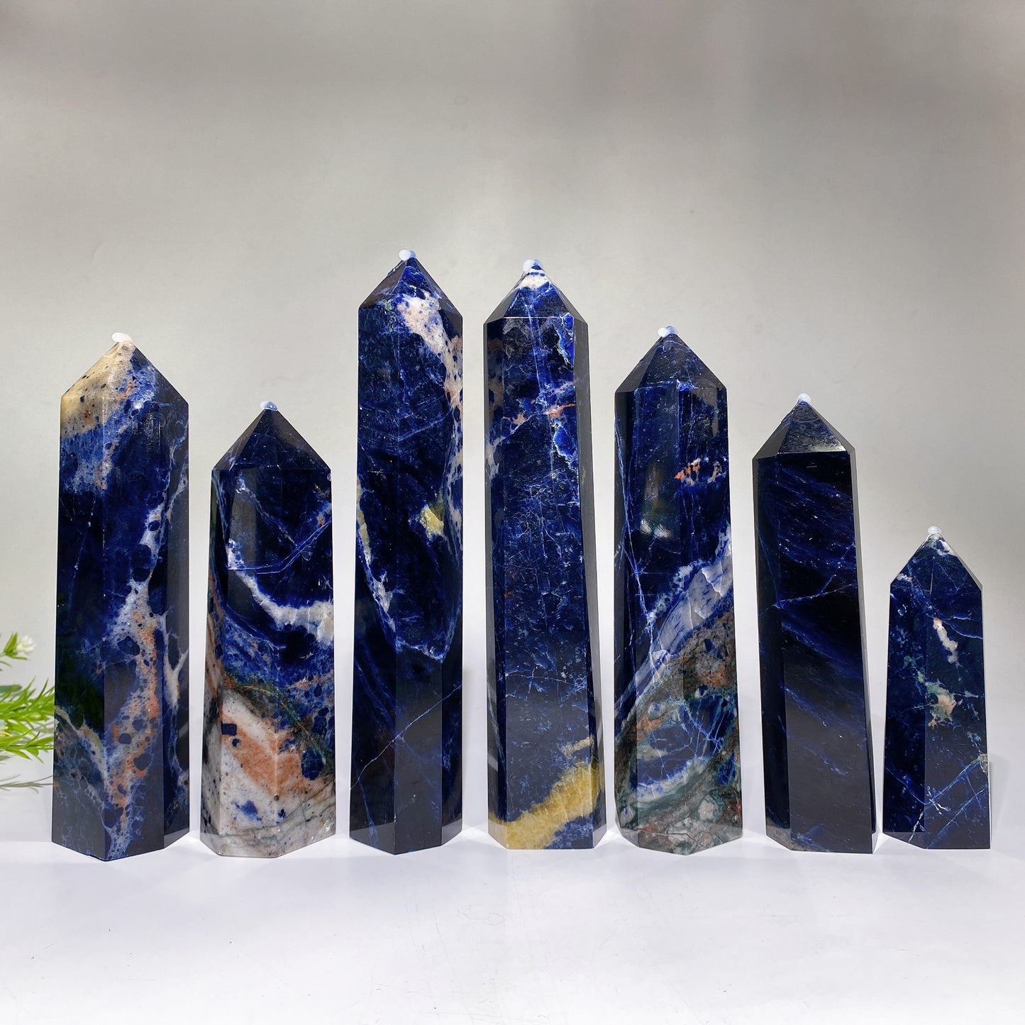10-20cm Sodalite Point Tower Carving Crystal Healing Bulk Wholesale